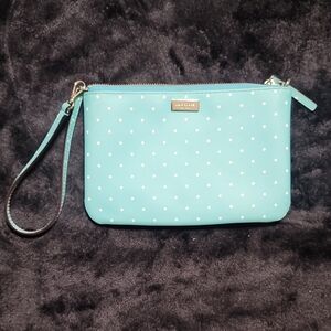 Kate Spade Aqua Polka Dot Wristlet